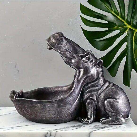 Other - Whimsical Hippo (Hippopotamus) Candy Dish – Fun & Functional Catchall